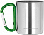 Кружка металлическая с карабином с логотипом в Екатеринбурге заказать по выгодной цене в кибермаркете AvroraStore