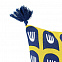 Чехол на подушку Blossom time, горчичный с темно-синим с логотипом в Екатеринбурге заказать по выгодной цене в кибермаркете AvroraStore