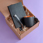 Набор подарочный DESKTOP: кружка, ежедневник, ручка,  стружка, коробка, черный/оранжевый с логотипом в Екатеринбурге заказать по выгодной цене в кибермаркете AvroraStore