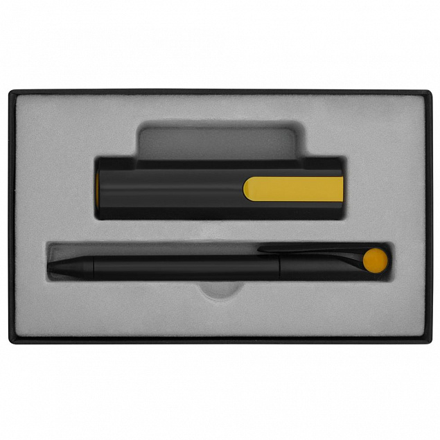Набор Takeover Black, черно-желтый с логотипом в Екатеринбурге заказать по выгодной цене в кибермаркете AvroraStore