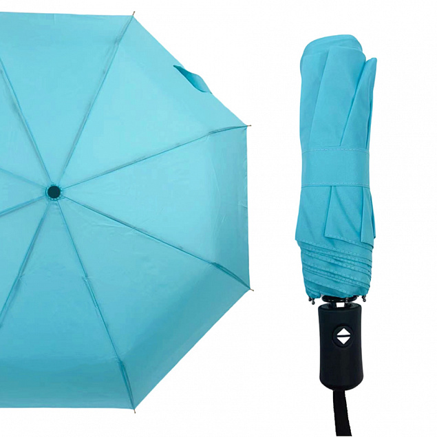 Автоматический противоштормовой зонт Vortex, морская волна с логотипом в Екатеринбурге заказать по выгодной цене в кибермаркете AvroraStore