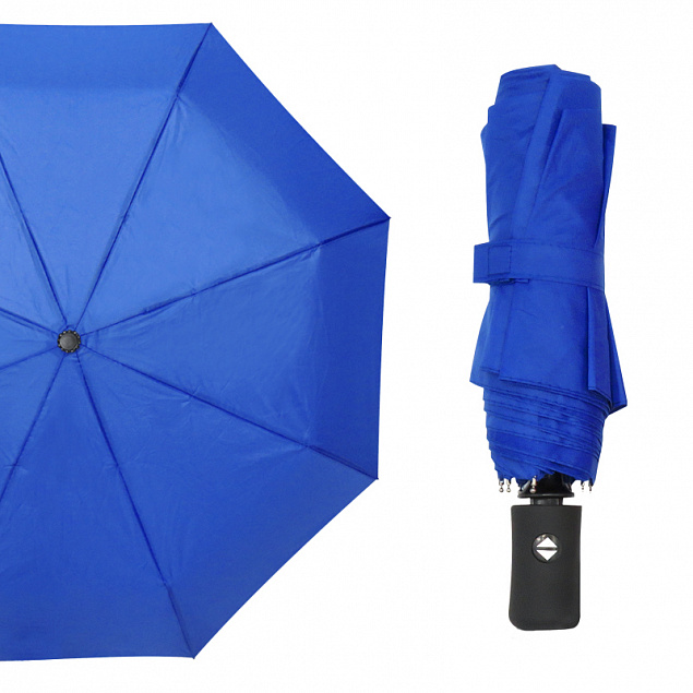 Автоматический противоштормовой зонт Vortex - Синий HH с логотипом в Екатеринбурге заказать по выгодной цене в кибермаркете AvroraStore