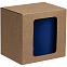 Коробка с окном для кружки Window, ver.2, крафт с логотипом в Екатеринбурге заказать по выгодной цене в кибермаркете AvroraStore