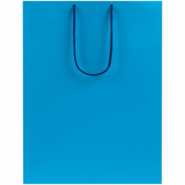 Пакет бумажный Porta XL, голубой с логотипом в Екатеринбурге заказать по выгодной цене в кибермаркете AvroraStore