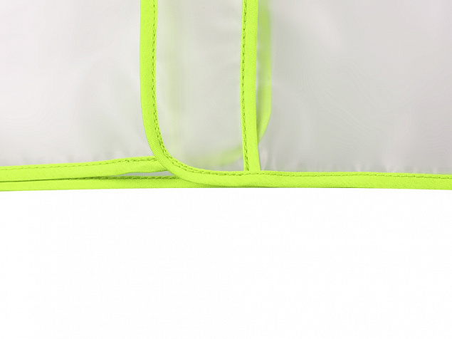 Дождевик Providence, прозрачный/зеленый с чехлом с логотипом в Екатеринбурге заказать по выгодной цене в кибермаркете AvroraStore