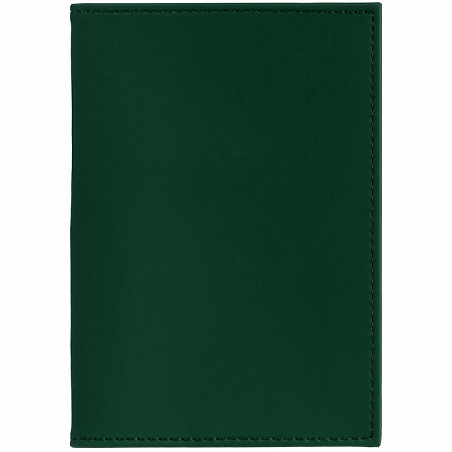Обложка для паспорта Shall, зеленая с логотипом в Екатеринбурге заказать по выгодной цене в кибермаркете AvroraStore