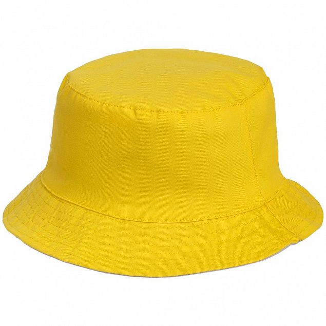 Панама Summer двусторонняя, желтая с серым с логотипом в Екатеринбурге заказать по выгодной цене в кибермаркете AvroraStore