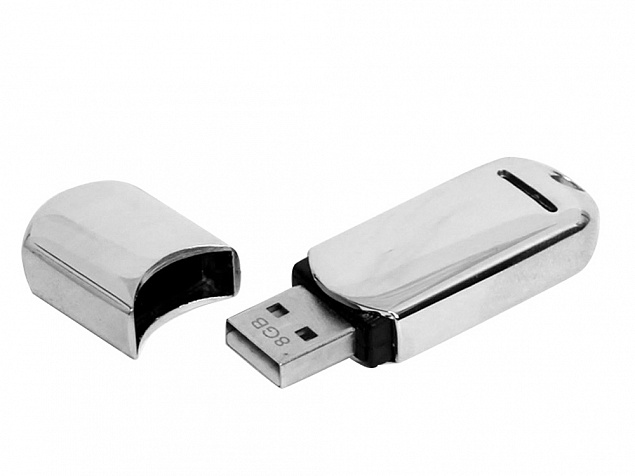 USB-флешка на 32 Гб каплевидной формы с логотипом в Екатеринбурге заказать по выгодной цене в кибермаркете AvroraStore