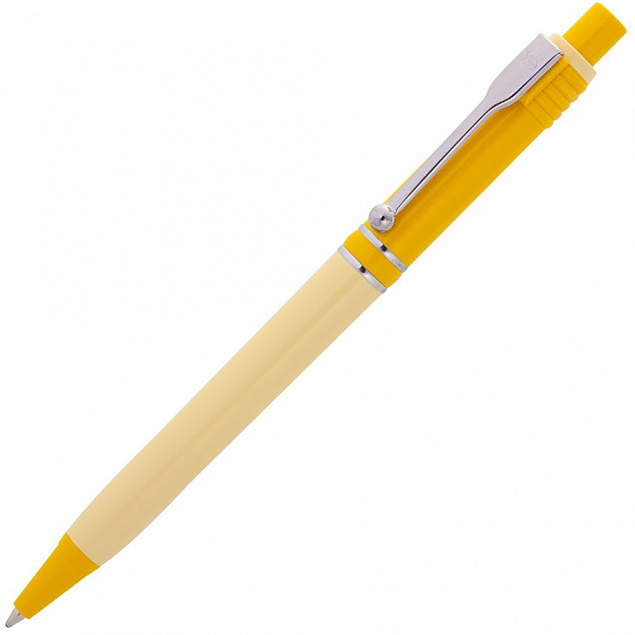 Ручка шариковая Raja Shade, желтая с логотипом в Екатеринбурге заказать по выгодной цене в кибермаркете AvroraStore