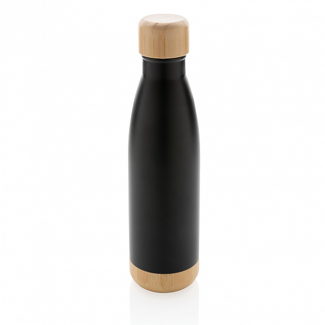 Вакуумная бутылка из нержавеющей стали и бамбука, 520 мл с логотипом в Екатеринбурге заказать по выгодной цене в кибермаркете AvroraStore