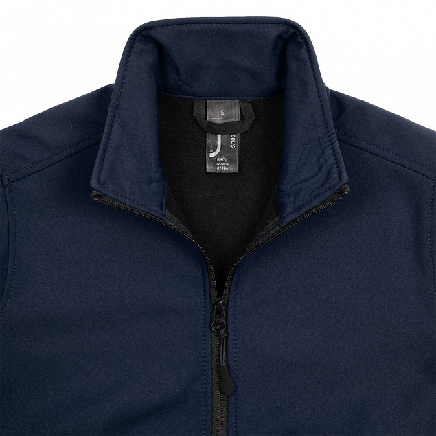 Куртка софтшелл женская RACE WOMEN темно-синяя с логотипом в Екатеринбурге заказать по выгодной цене в кибермаркете AvroraStore