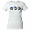 Футболка женская «Новый GOD», белая с логотипом в Екатеринбурге заказать по выгодной цене в кибермаркете AvroraStore