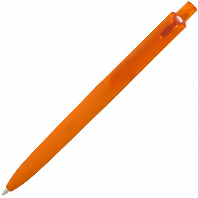 Ручка шариковая Prodir DS8 PRR-Т Soft Touch, оранжевая с логотипом в Екатеринбурге заказать по выгодной цене в кибермаркете AvroraStore