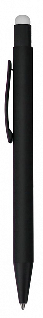 Ручка шариковая Raven (черная с серебристым) с логотипом в Екатеринбурге заказать по выгодной цене в кибермаркете AvroraStore