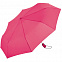 Зонт складной AOC, розовый с логотипом в Екатеринбурге заказать по выгодной цене в кибермаркете AvroraStore