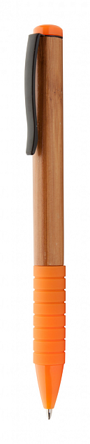 Эко ручка, оранжевая с логотипом в Екатеринбурге заказать по выгодной цене в кибермаркете AvroraStore