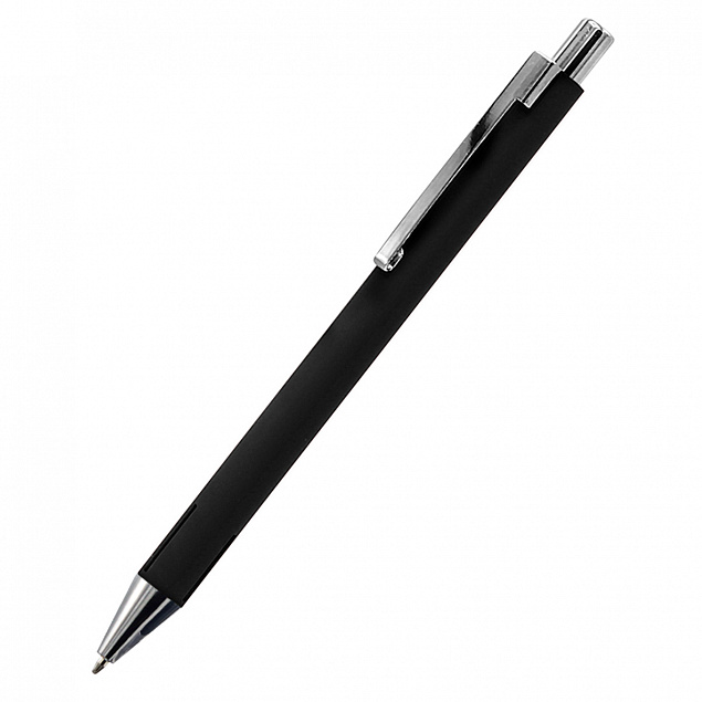 Ручка металлическая Elegant Soft - Черный AA с логотипом в Екатеринбурге заказать по выгодной цене в кибермаркете AvroraStore