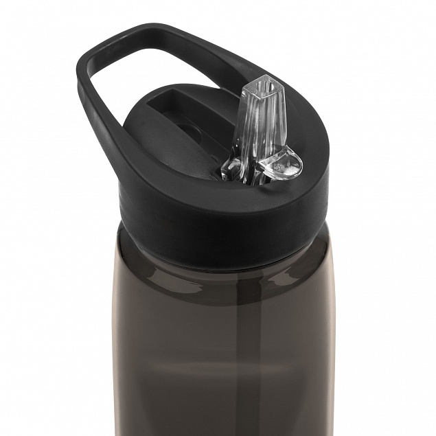 Спортивная бутылка Start, черная с логотипом в Екатеринбурге заказать по выгодной цене в кибермаркете AvroraStore