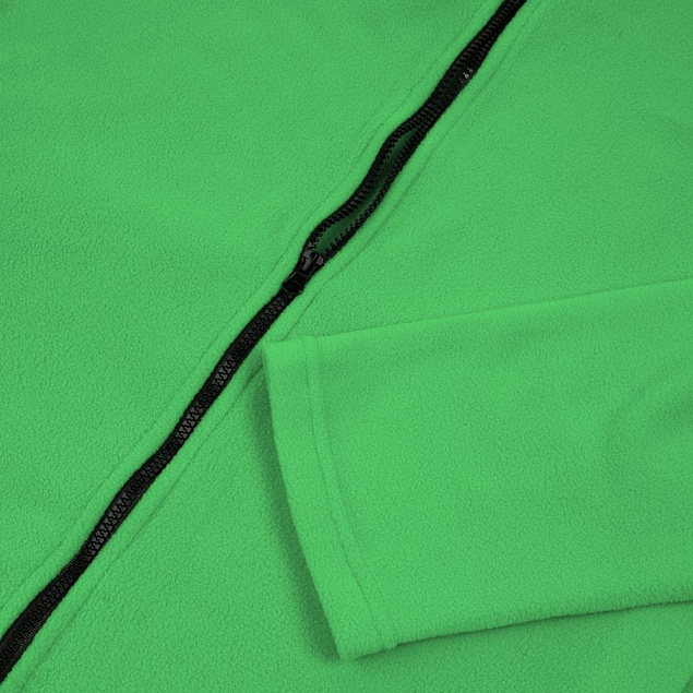 Куртка флисовая унисекс Manakin, зеленое яблоко с логотипом в Екатеринбурге заказать по выгодной цене в кибермаркете AvroraStore