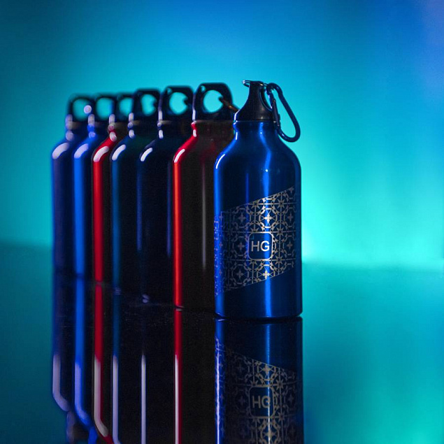 Бутылка для воды с карабином MENTO, 400мл с логотипом в Екатеринбурге заказать по выгодной цене в кибермаркете AvroraStore