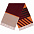 Палантин Charming, коричневый с оранжевым с логотипом в Екатеринбурге заказать по выгодной цене в кибермаркете AvroraStore