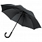 Зонт-трость Alessio, черный с логотипом в Екатеринбурге заказать по выгодной цене в кибермаркете AvroraStore