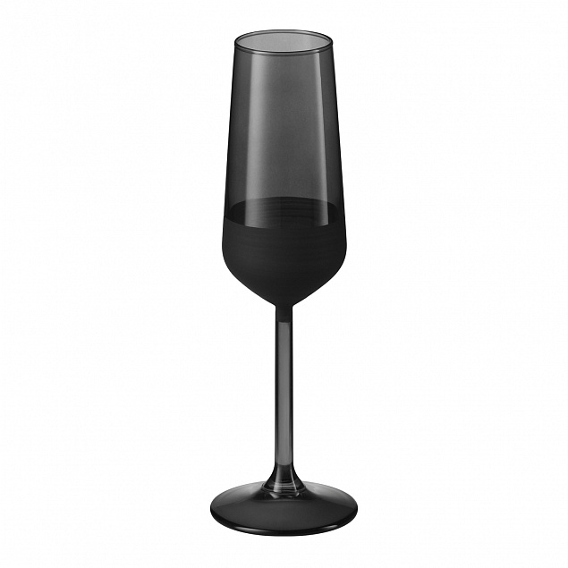 Бокал для шампанского, Black Edition, 195 ml, черный с логотипом в Екатеринбурге заказать по выгодной цене в кибермаркете AvroraStore