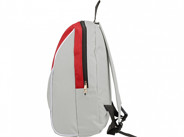 Рюкзак Джек, светло-серый/красный с логотипом в Екатеринбурге заказать по выгодной цене в кибермаркете AvroraStore