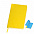 Бизнес-блокнот "Funky", 130*210 мм, красный, желтый форзац, мягкая обложка, блок-линейка с логотипом в Екатеринбурге заказать по выгодной цене в кибермаркете AvroraStore