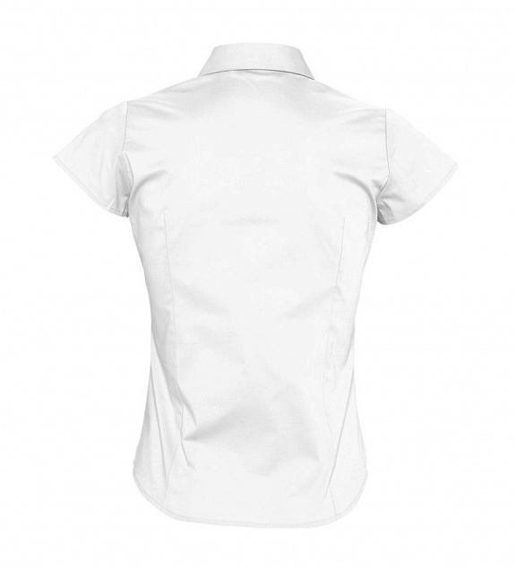 Рубашка женская с коротким рукавом EXCESS, белая с логотипом в Екатеринбурге заказать по выгодной цене в кибермаркете AvroraStore