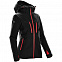 Куртка-трансформер женская Matrix, черная с красным с логотипом в Екатеринбурге заказать по выгодной цене в кибермаркете AvroraStore