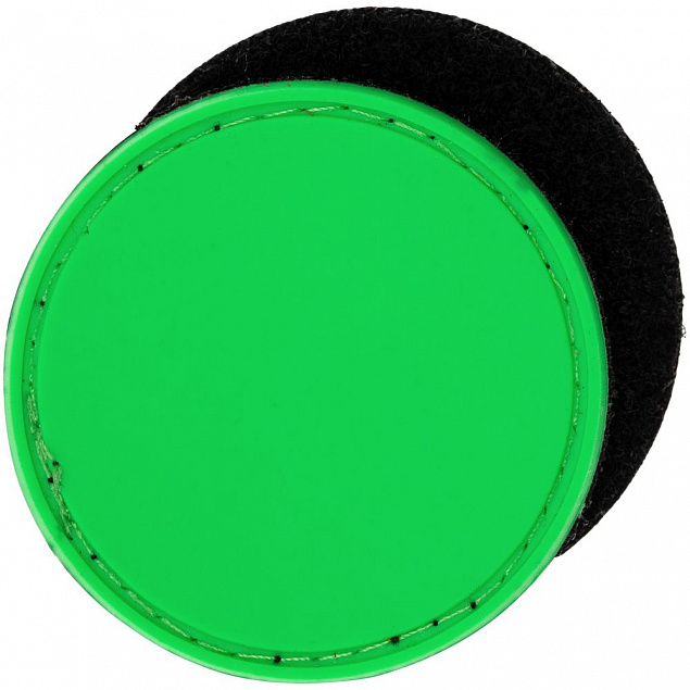 Лейбл из ПВХ с липучкой Menteqo Round, зеленый неон с логотипом в Екатеринбурге заказать по выгодной цене в кибермаркете AvroraStore