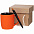 Набор Color Block, оранжевый с черным с логотипом в Екатеринбурге заказать по выгодной цене в кибермаркете AvroraStore