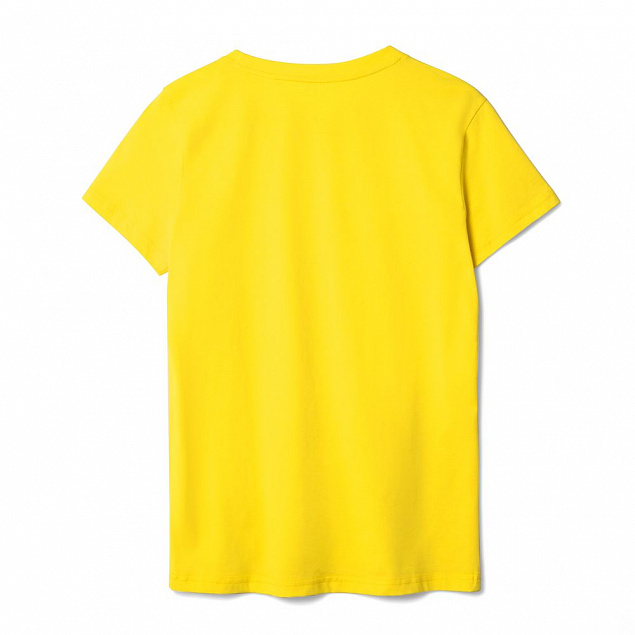 Футболка женская T-bolka Lady, желтая с логотипом в Екатеринбурге заказать по выгодной цене в кибермаркете AvroraStore