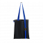Шоппер Superbag black (чёрный с синим) с логотипом в Екатеринбурге заказать по выгодной цене в кибермаркете AvroraStore