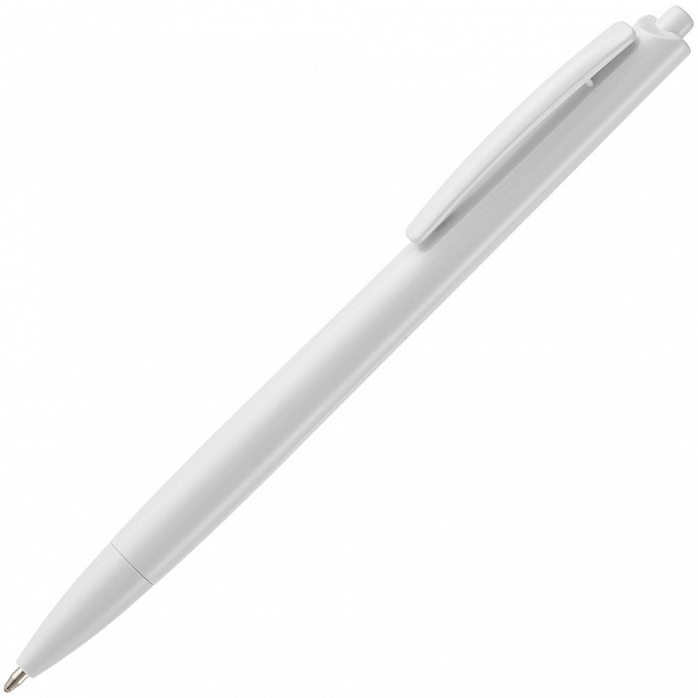 Ручка шариковая Tick, белая с логотипом в Екатеринбурге заказать по выгодной цене в кибермаркете AvroraStore