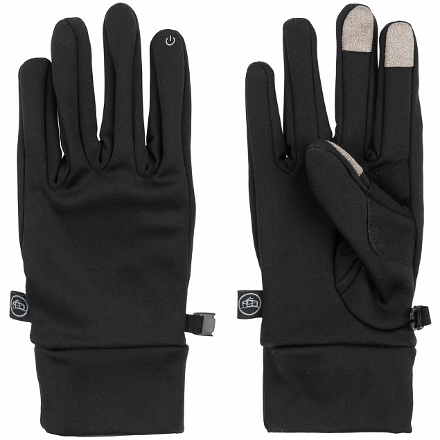 Перчатки Knitted Touch, черные с логотипом в Екатеринбурге заказать по выгодной цене в кибермаркете AvroraStore