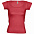 Футболка женская MELROSE 150 с глубоким вырезом, красная с логотипом в Екатеринбурге заказать по выгодной цене в кибермаркете AvroraStore