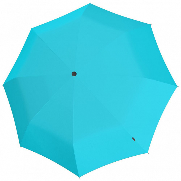 Складной зонт U.090, бирюзовый с логотипом в Екатеринбурге заказать по выгодной цене в кибермаркете AvroraStore