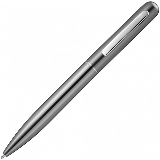 Ручка шариковая Scribo, серо-стальная с логотипом в Екатеринбурге заказать по выгодной цене в кибермаркете AvroraStore
