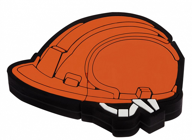 Флешка «Каска», оранжевая, 8 Гб с логотипом в Екатеринбурге заказать по выгодной цене в кибермаркете AvroraStore