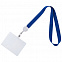Лента для бейджа Retract, синий с логотипом в Екатеринбурге заказать по выгодной цене в кибермаркете AvroraStore