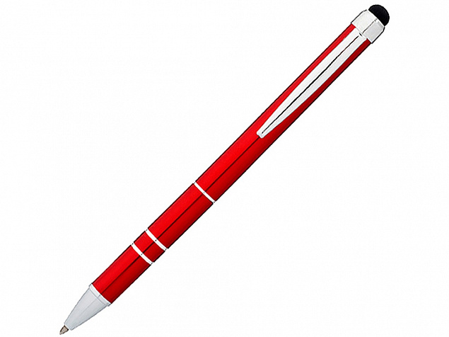 Ручка-стилус шариковая Charleston, красный, черные чернила с логотипом в Екатеринбурге заказать по выгодной цене в кибермаркете AvroraStore