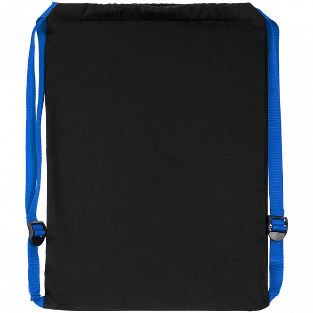 Рюкзак Nock, черный с синей стропой с логотипом в Екатеринбурге заказать по выгодной цене в кибермаркете AvroraStore