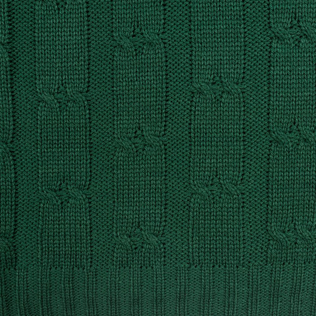 Плед Trenza, зеленый с логотипом в Екатеринбурге заказать по выгодной цене в кибермаркете AvroraStore