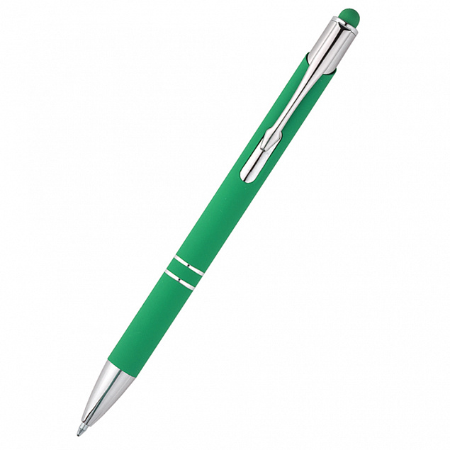 Ручка металлическая Ingrid - Зеленый FF с логотипом в Екатеринбурге заказать по выгодной цене в кибермаркете AvroraStore