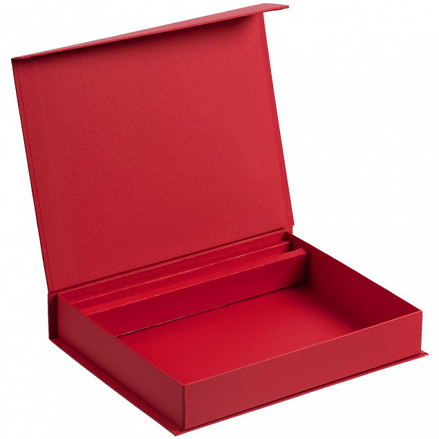 Коробка Duo под ежедневник и ручку, красная с логотипом в Екатеринбурге заказать по выгодной цене в кибермаркете AvroraStore