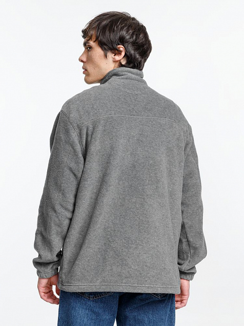 Куртка мужская North, серый меланж с логотипом в Екатеринбурге заказать по выгодной цене в кибермаркете AvroraStore