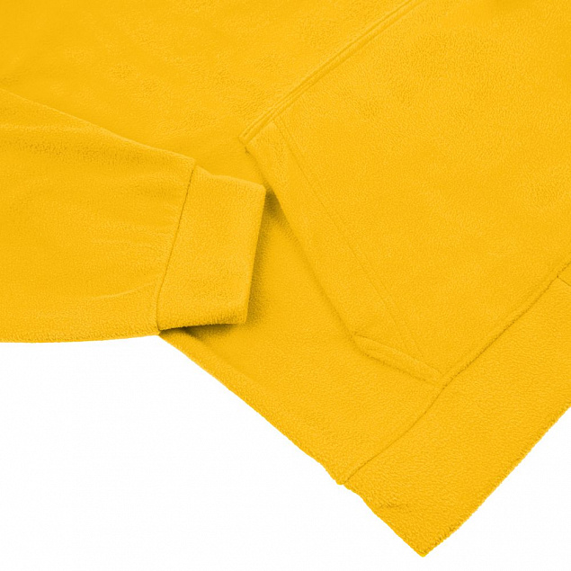 Худи флисовое унисекс Manakin, желтое с логотипом в Екатеринбурге заказать по выгодной цене в кибермаркете AvroraStore