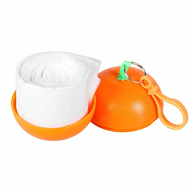 Дождевик в футляре «Фрукт», оранжевый мандарин с логотипом в Екатеринбурге заказать по выгодной цене в кибермаркете AvroraStore